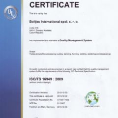 TS 16949 certificaat voor de Boltjes Groep