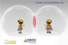 Corona afstandssensor tag bewaakt nauwkeurig veilige fysieke afstand 